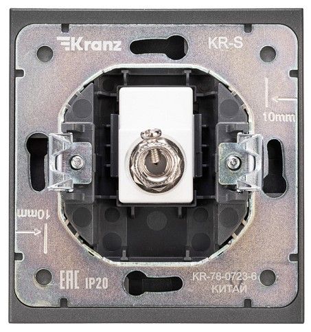ТВ-розетка оконечная без рамки Kranz STRONG KR-78-0723-6