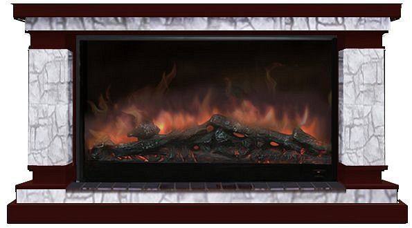 Комплект из электрокамина напольного и портала (143x45x82.5 см) Лорд Старый Город Premier S14 ЛО000073