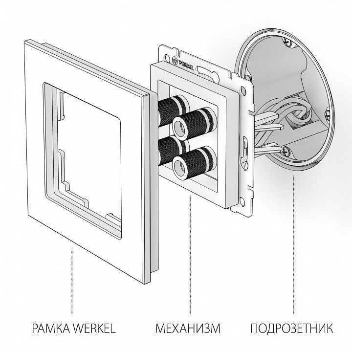 Розетка акустическая без рамки Werkel  W1185006