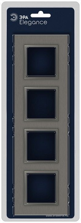 Рамка на 4 поста Эра Эра Elegance 14-5204-16