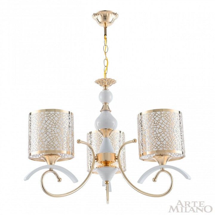 Подвесная люстра Arte Milano Florentia-9787 309787/3 Wh/Gd
