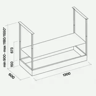 Вытяжка Falmec Spazio 130 Island steel
