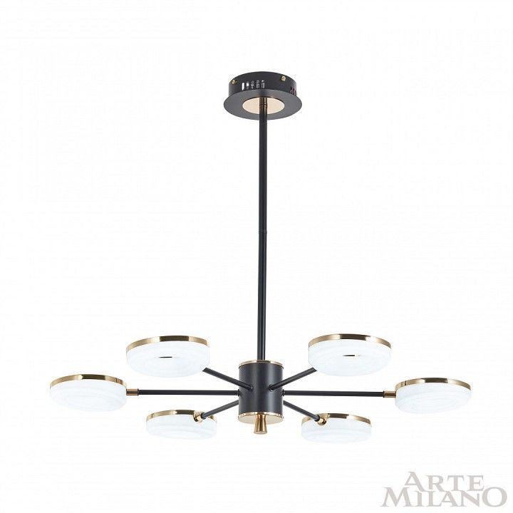 Люстра на штанге Arte Milano Ferrara-72999 277499/6 BK/GD
