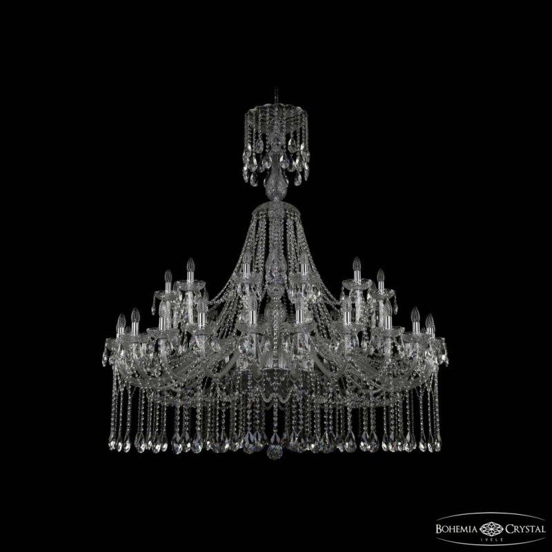 Подвесная люстра Bohemia Ivele Crystal 1413 1413/24+12/530/XL-160 Ni