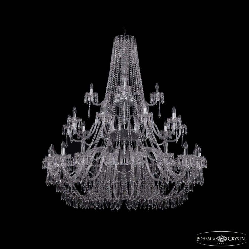 Подвесная люстра Bohemia Ivele Crystal 1403 1403/20+10+5/530/3d Ni
