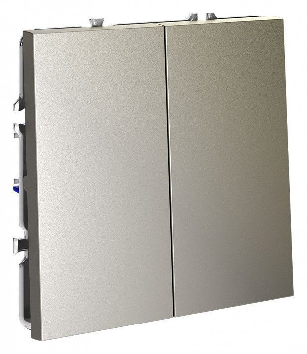 Выключатель двухклавишный без рамки Voltum S70 VLS020104