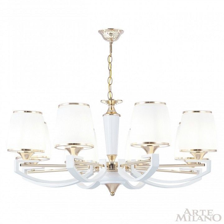 Подвесная люстра Arte Milano Florentia-2457 302457/8 Wh/Gd