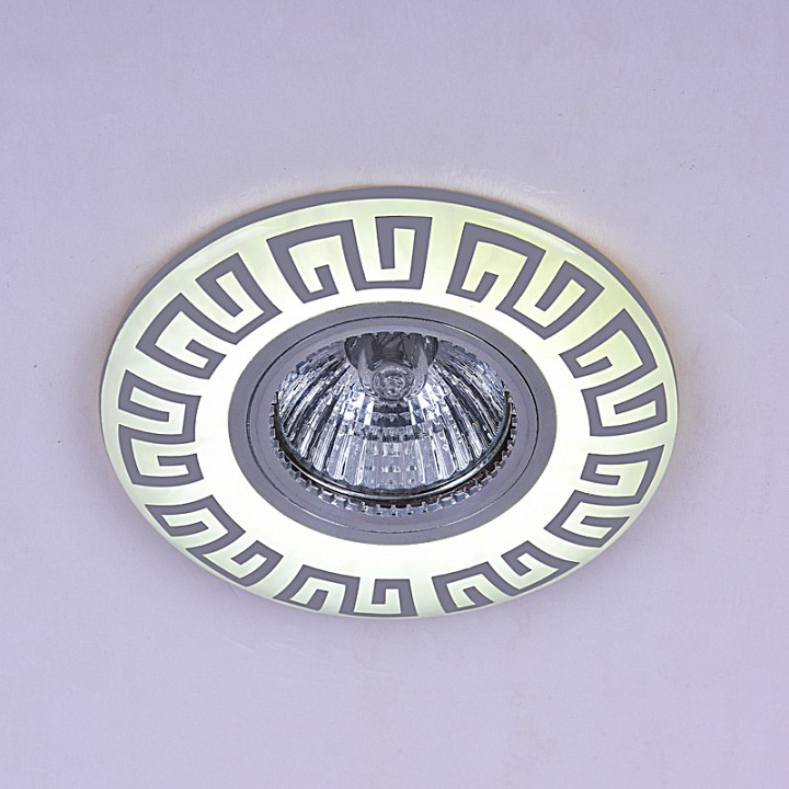 Встраиваемый светильник Reluce  09504-9.0-001MN MR16+LED3W WH/CR