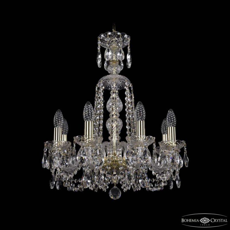 Подвесная люстра Bohemia Ivele Crystal 1402 1402/8/160/XL-59 G