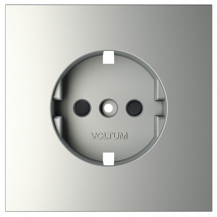 Накладка для розетки с заземлением и со шторками Voltum S70 VLS000705
