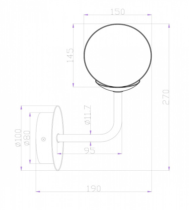 Бра Maytoni Erich MOD221-WL-01-N