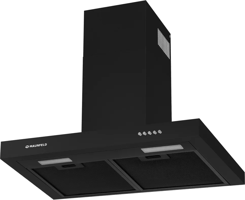Вытяжка кухонная Maunfeld TSH 60 Черная с кнопками (Push Black)