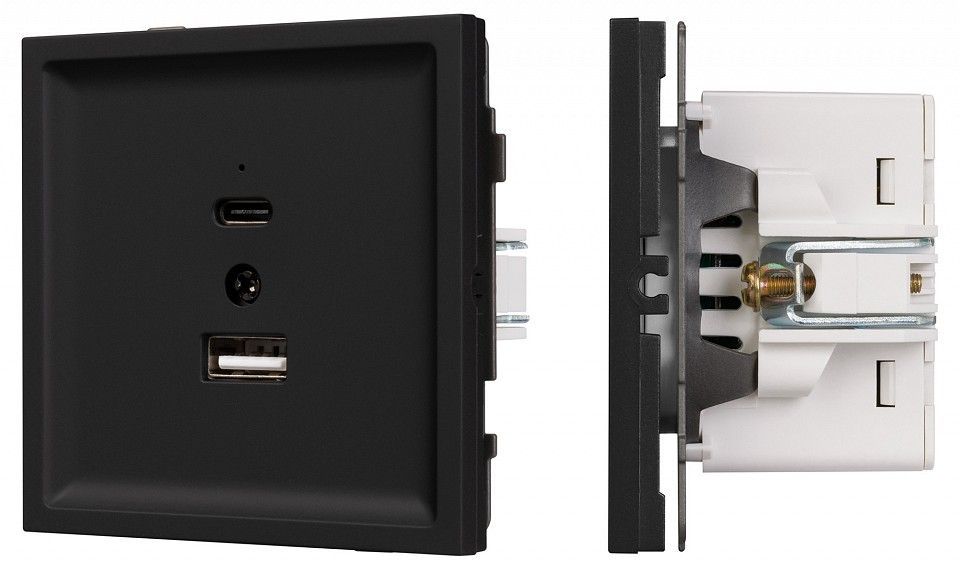 Розетка 2хUSB type A и C без рамки Arlight SCT-TENDO 054536
