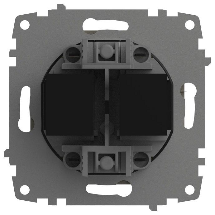 Розетка двойная Ethernet RJ-45 без рамки Elbi Eleсtriс Zena Vega 609-011400-248