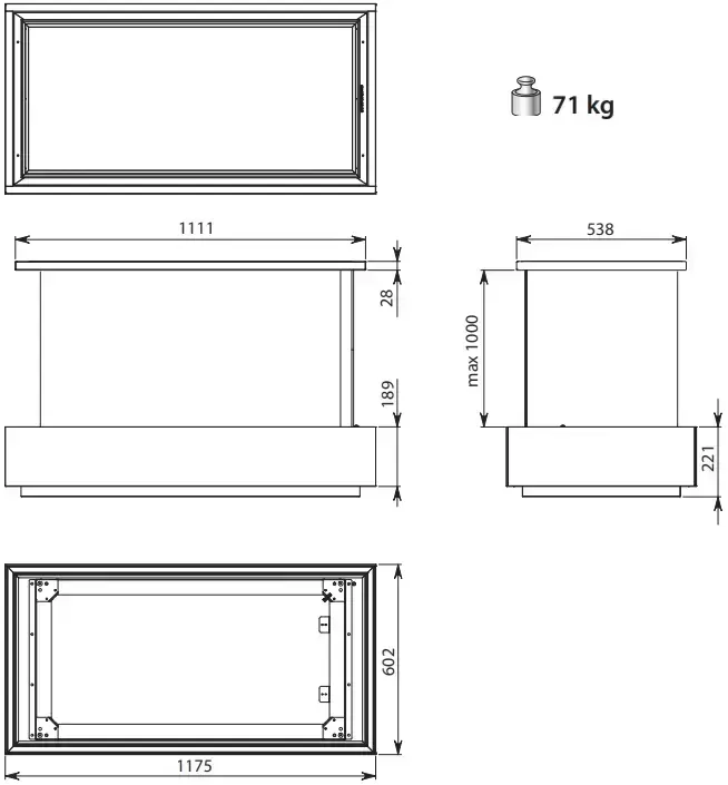 Вытяжка Falmec CIRCLE.TECH Levante 120 graphite glass