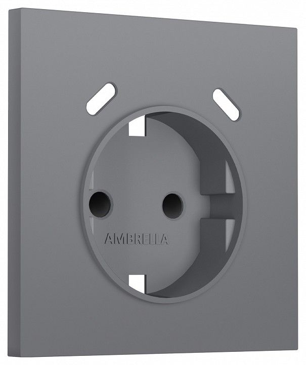 Накладка для розетки с заземлением и со шторками и 2хUSB type C Ambrella Volt SIGMA SP8705