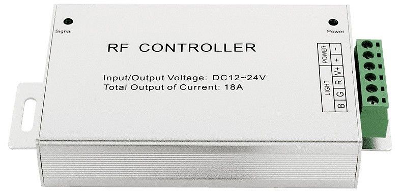 Контроллер-регулятор цвета RGB с пультом ДУ SWG RF RGB RF-RGB-20-18A