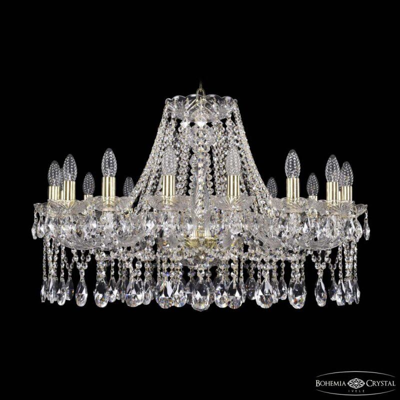 Подвесная люстра Bohemia Ivele Crystal 1413 1413/16/300 G