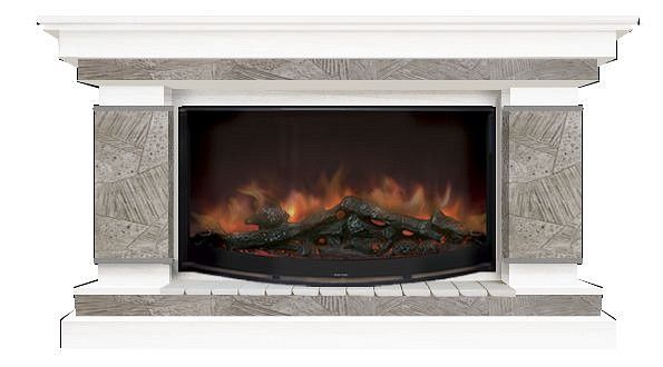 Комплект из электрокамина напольного и портала (143x45x82.5 см) Лорд Марсель Rondo 86 ЛО000025