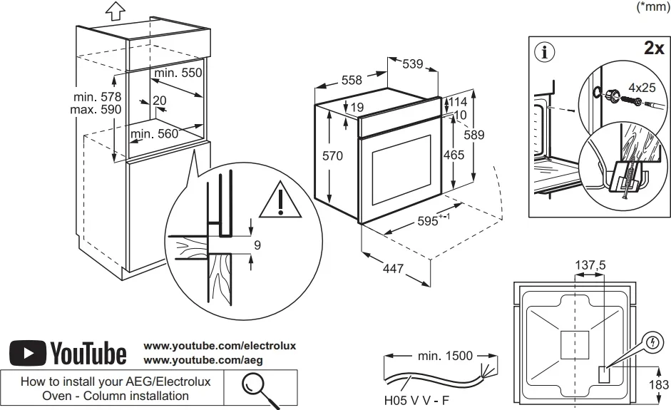 Духовой шкаф Electrolux EOF5F50BV