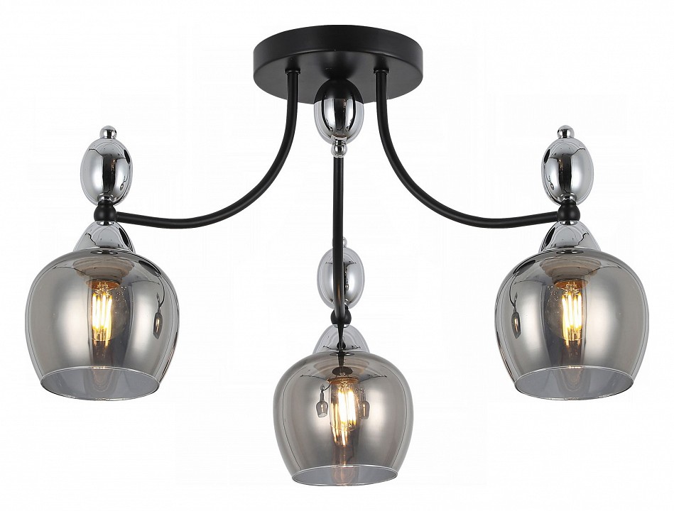 Потолочная люстра ILLUMICO  IL8258-3COU-79 BK CR