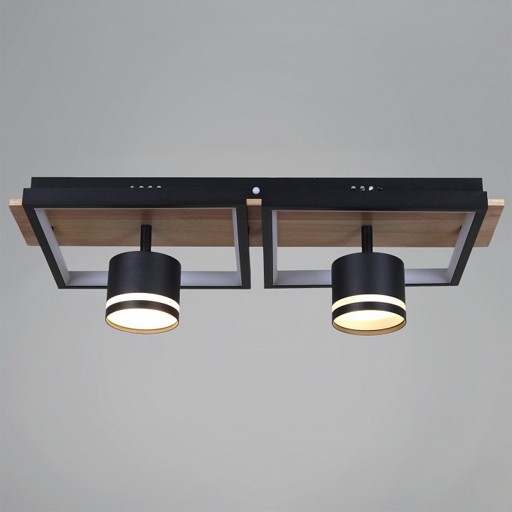 Накладной светильник Reluce 19560 19560-0.3-2+2 BK+WOOD