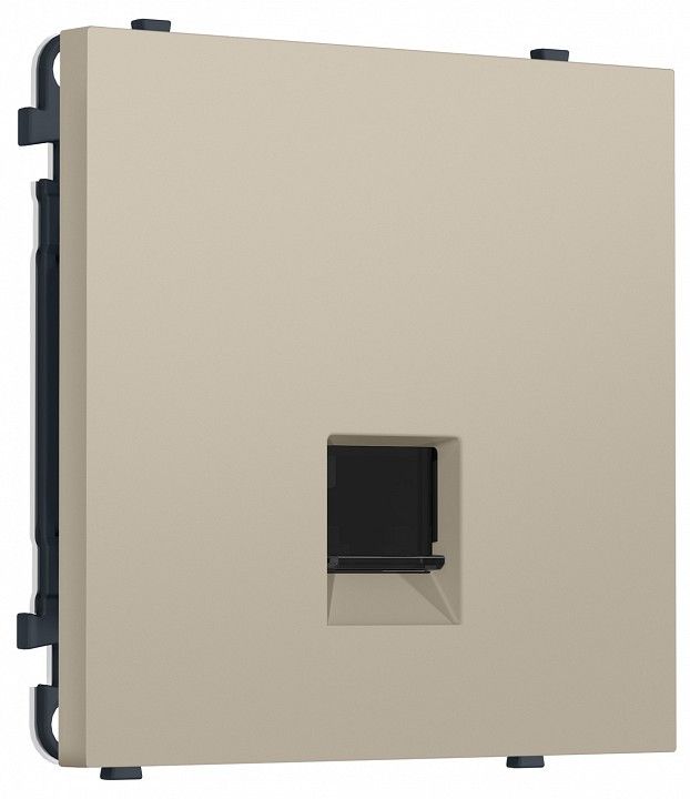 Розетка Ethernet RJ-45 экранированная и со шторками, без рамки Ambrella Volt MS MS352005