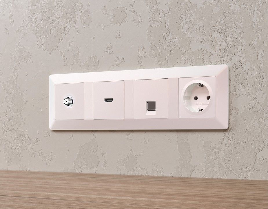 ТВ-розетка без рамки Ambrella Volt ALFA MA213050