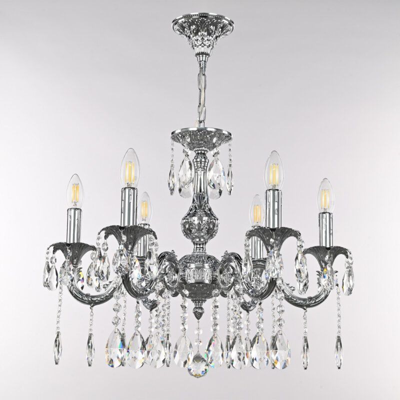 Подвесная люстра Bohemia Ivele Crystal AL7901 AL79101/6/175 A Ni