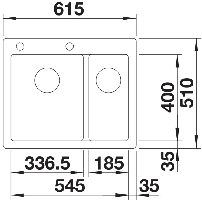 Мойка BLANCO PLEON 6 Split Silgranit черный