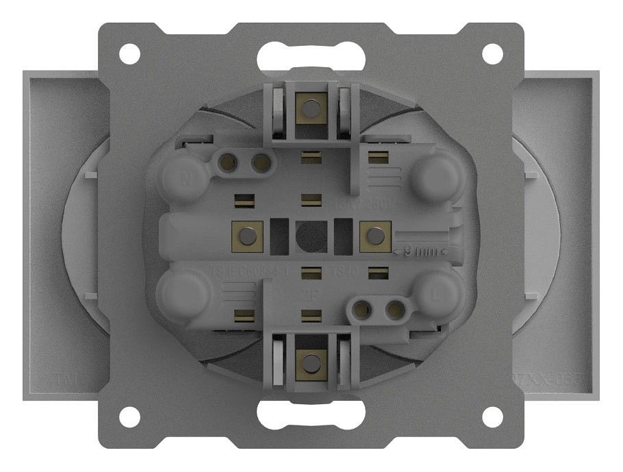 Розетка двойная без заземления, без рамки Elbi Eleсtriс Zena Vega 609-015600-908