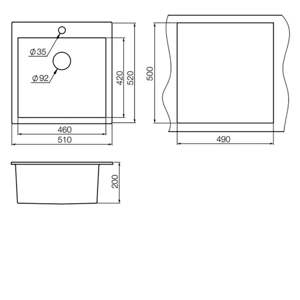 Мойка Graude QSS 50.0 серый