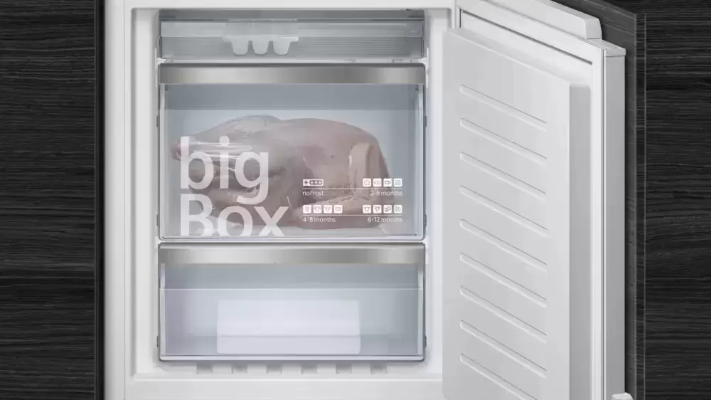 Встраиваемый холодильник с нижней морозильной камерой SIEMENS KI86NHD20R