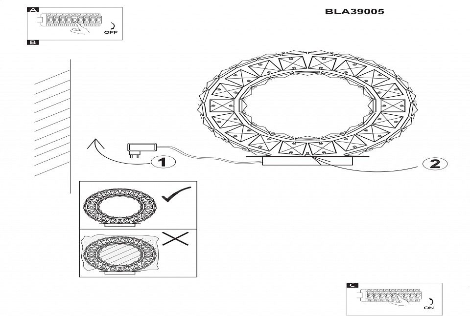 Настольная лампа декоративная Eglo Toneria 39005
