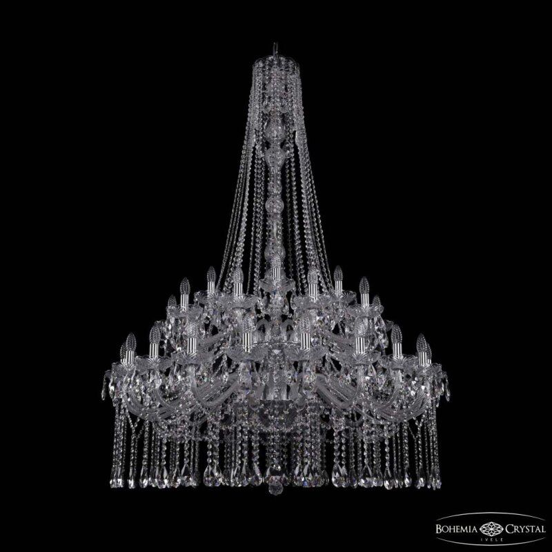 Подвесная люстра Bohemia Ivele Crystal 1413 1413/20+10+5/400/h-164/2d Ni