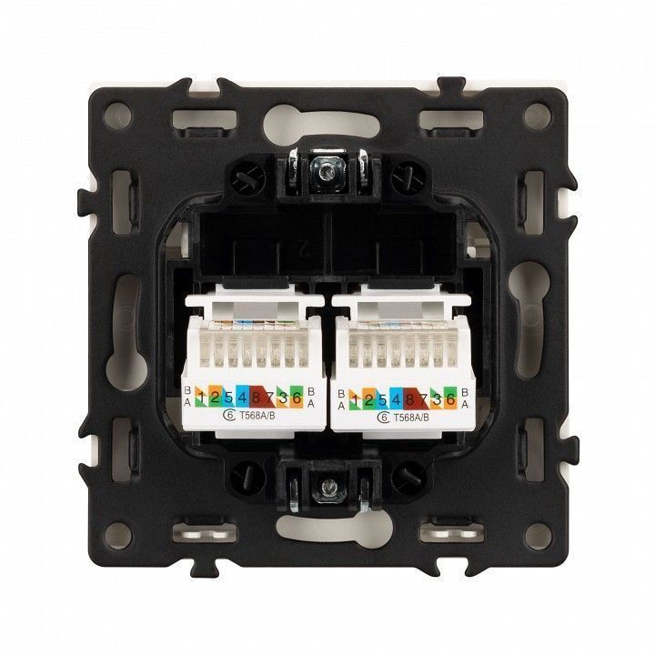 Розетка двойная Ethernet RJ-45 без рамки Arlight NOBE 059450(1)