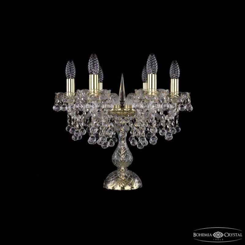 Настольная лампа декоративная Bohemia Ivele Crystal 1409 1409L/6/141-39 G