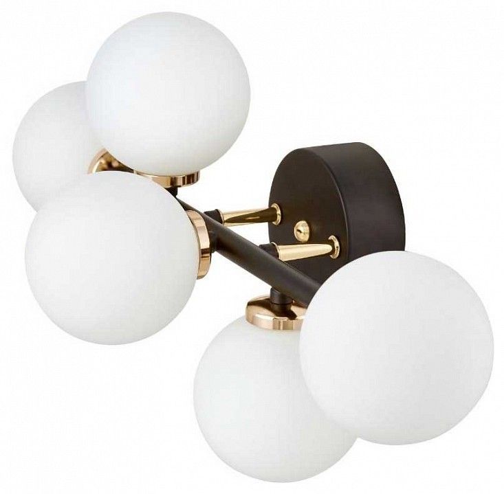 Бра LUMINA DECO Marsiada LDW 6033-5 BK+F.GD