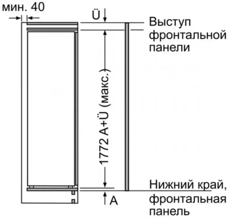 Встраиваемый холодильник Neff KI1813F30R