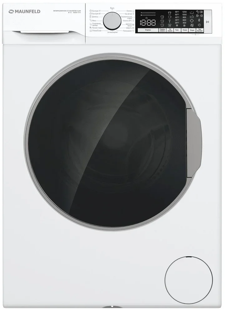 Стиральная машина Maunfeld MFWM128WH300 ST INVERTER SLIM