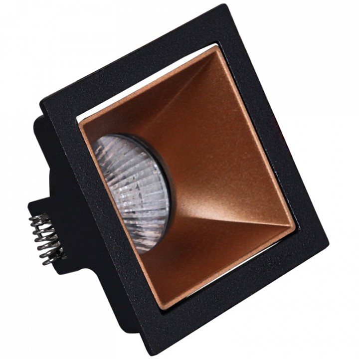 Встраиваемый светильник Reluce  16086-9.0-001PT MR16 BK+ROSE GD