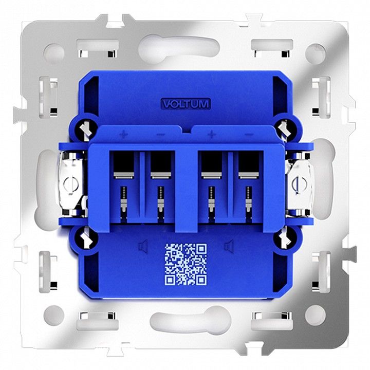 Розетка акустическая без рамки Voltum S70 VLS060302