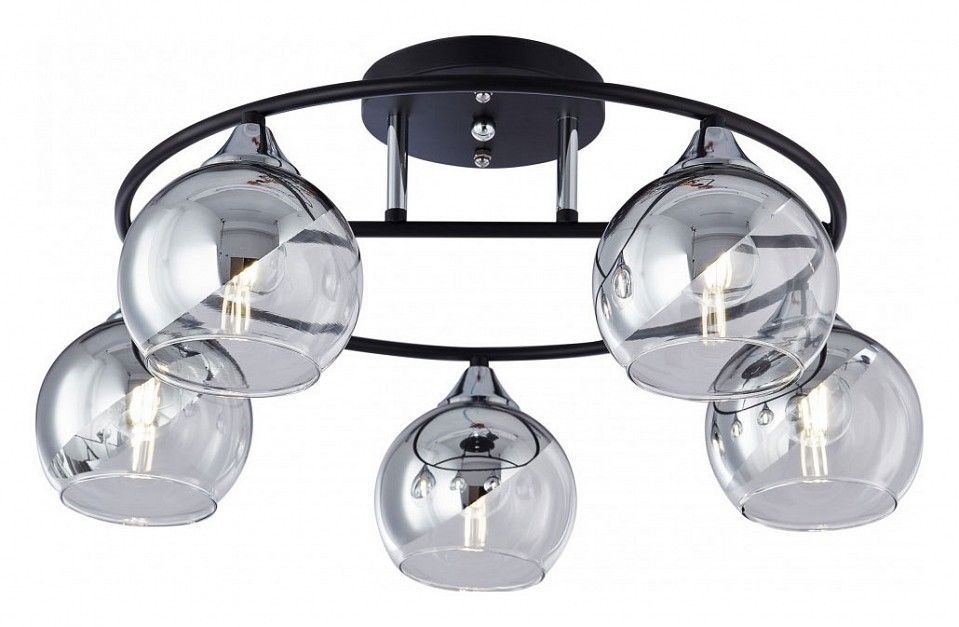 Потолочная люстра Arte Milano AMALFI-322403 322403/5 BK+CR
