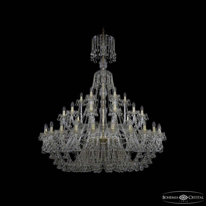 Подвесная люстра Bohemia Ivele Crystal 1409 1409/24+12+6/530/XL-169 G