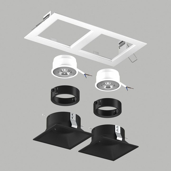 Встраиваемый светильник Lightstar Domino D5260707BMOD