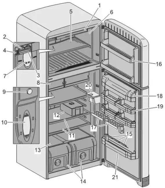 Холодильник Smeg FAB50X