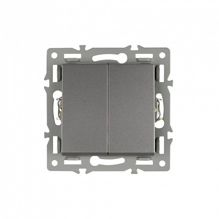 Выключатель двухклавишный без рамки Arlight SWT 043726