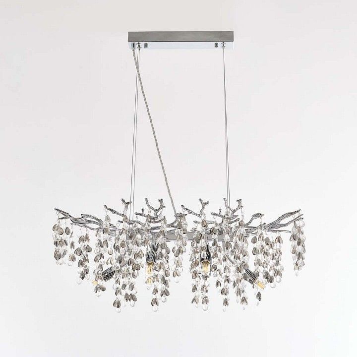 Подвесная люстра Arte Milano Веточка 230210.700.6.E14.H3 CB Clear-Smoky