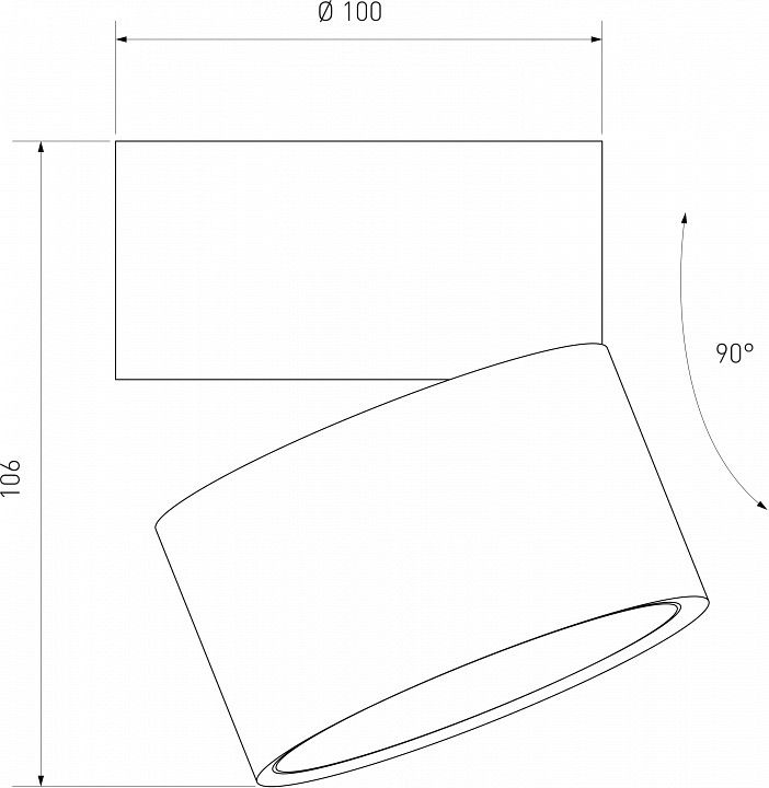 Накладной светильник Elektrostandard Klips a063936