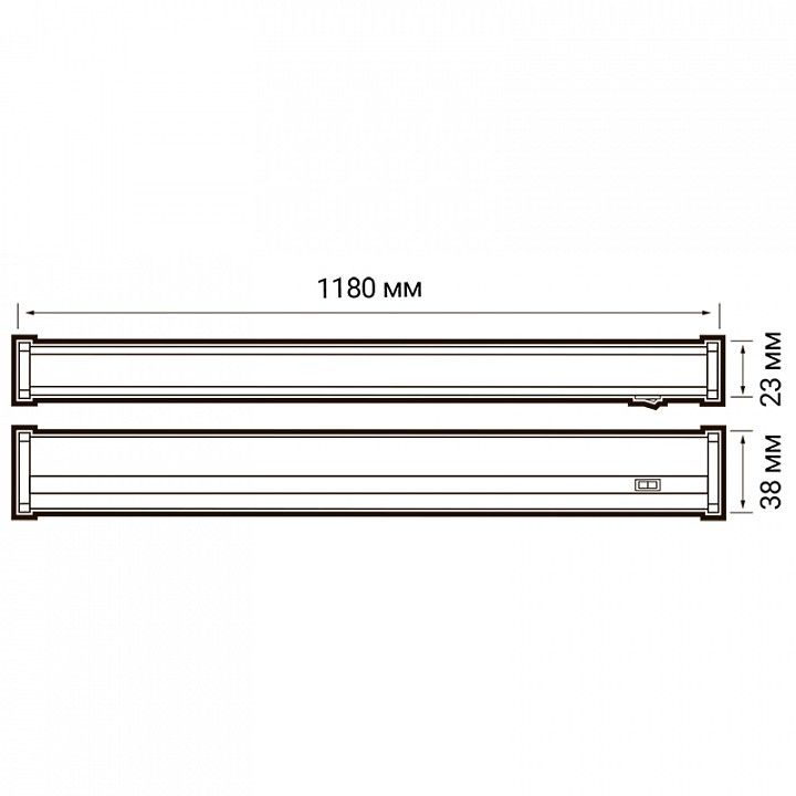 Накладной светильник Jazzway  PLED-T5i PL 1200 14W FR 4000K